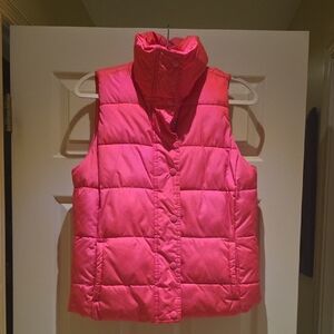 Old Navy Bright Pink Puffer Vest